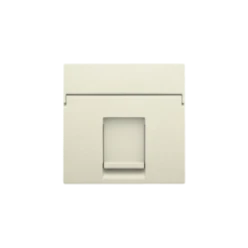 Centraalplaat data 1x RJ, cream