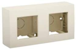 Opbouwbak inbouwschakelmateriaal Switches & Sockets Niko OPBOUWDOOS 2X CREAM 100-80200