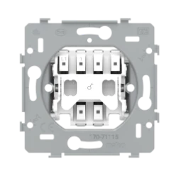 Sokkel voor enkelpolige schakelaar of enkelpolige controleschakelaar,