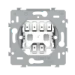 Installatieschakelaar Switches & Sockets Niko Mechanisme voor een enkelpolige schakelaar of enkelpolige controleschakelaar, met schroefbevestiging. Met een enkelpolige schakelaar kan je een lamp of een aantal parallel geschakelde lampen kan aan- of uitsch