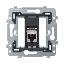 1 RJ45-aansluiting STP cat. 6A, klaar voor PoE++, vlakke uitvoering, i