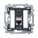 Datacom contactdoos (twisted pair) Switches & Sockets Niko Dit mechanisme met 1 RJ45-aansluitpunt STP cat. 6A, klaar voor PoE++, in vlakke uitvoering, dient om netwerkverbinding met 1 apparaat te maken voor telefonie, Ethernet, IP, PoE of internettoepassi