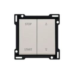 Afwerkingsset voor elektrisch gescheiden rolluikschakelaar, light grey