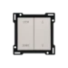 Jaloezie besturing Switches & Sockets Niko Afwerkingsset voor een elektrisch gescheiden rolluikschakelaar. Afwerkingskleur: light grey. 102-65905