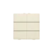 Tastsensor bussysteem Home Automation Niko Met deze drukknop voer je zes bedieningen uit. Hij wordt via een klikmechanisme op de muurprint bevestigd. Mechanisme inclusief toets. Afwerkingskleur: cream. 100-51006