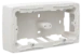 Opbouwbak inbouwschakelmateriaal Switches & Sockets Niko De opbouwdozen worden gebruikt voor een opbouwmontage van alle inbouwapparaten uit de reeks Niko Original. Met deze dubbele opbouwdoos kan je twee functies verticaal boven elkaar of horizontaal naas