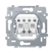 Drukcontact Switches & Sockets Niko SOKKEL 2xDRUKKNOP NO 170-75001