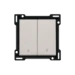 Jaloezie besturing Switches & Sockets Niko Afwerkingsset voor een elektrisch gescheiden rolluikdrukknop. Afwerkingskleur: light grey. 102-65914