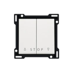 Afwerkingsset voor tweevoudige rolluikdrukknop voor elektronische stur