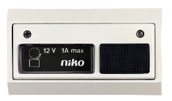 Niko Toegangscontrole - deurbel 12V-1A incl. lamp, wit/wit