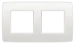 Afdekraam schakelmateriaal Switches & Sockets Niko AFDEKPL TWEEV. 71 WIT 101-76800