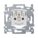 Wandcontactdoos Switches & Sockets Niko Mechanisme voor een stopcontact zonder aarding, met schroefbevestiging en met beschermingsafsluiters. Dit stopcontact heeft een inbouwdiepte van 21 mm. Een afwerkingsset en een afdekplaat in een kleur naar keuze moe