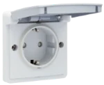 Wandcontactdoos Niko Splashproof