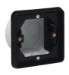 Doos voor montage in wand/plafond Switches & Sockets Niko Spuitwaterdichte enkelvoudige inbouwdoos voor een functie, black 761-73000