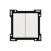 Bedieningselement /centraalplaat schakelmateriaal Switches & Sockets Niko 2x 1/2 TOETS WHITE 101-61505