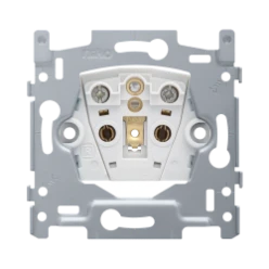 Sokkel voor stopcontact zonder aarding, inbouwdiepte 21 mm, 16 A, schr
