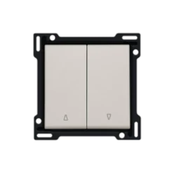 Afwerkingsset voor tweevoudige rolluikdrukknop, light grey