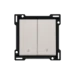 Jaloezie besturing Switches & Sockets Niko Afwerkingsset voor een elektrisch gescheiden rolluikdrukknop. Afwerkingskleur: light grey. 102-65914