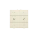 Tastsensor bussysteem Home Automation Niko Met deze drukknop stuur je twee groepen van rolluiken, gordijnen of zonweringen. Hij wordt via een klikmechanisme op de muurprint bevestigd. Mechanisme inclusief toets. Afwerkingskleur: cream. 100-51036
