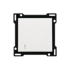 Bedieningselement /centraalplaat schakelmateriaal Switches & Sockets Niko Afwerkingsset met lens voor enkelvoudige schakelaar of drukknop, white 101-60005
