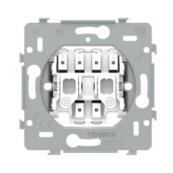 Sokkel voor rolluikdrukknop voor elektronische sturingen, 10 A, instee