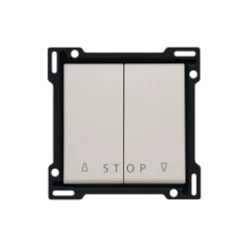 Afwerkingsset voor tweevoudige rolluikdrukknop voor elektronische stur