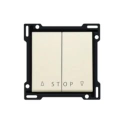 Afwerkingsset voor tweevoudige rolluikdrukknop voor elektronische stur