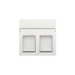 Onderdeel/centraalplaat communicatie-schakelmateriaal Switches & Sockets Niko CPL DATA 2xRJ WHITE 101-65200