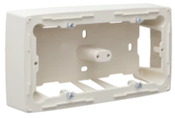 Dubbele opbouwdoos voor alle inbouwapparaten uit de Original-reeks, Cr