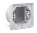 Doos voor montage in wand/plafond Switches & Sockets Niko Spuitwaterdichte enkelvoudige inbouwdoos voor een functie, grijs 700-73000