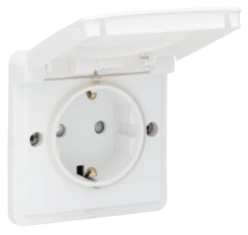Spuitwaterdicht stopcontact 16 A met randaarde, beschermingsafsluiters
