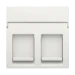 Onderdeel/centraalplaat communicatie-schakelmateriaal Switches & Sockets Niko CPL DATA 2xRJ WHITE 101-65200