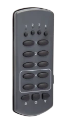 Afstandsbediening met 4 kanalen en 13 bedieningsknoppen