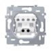 Installatieschakelaar Switches & Sockets Niko Mechanisme voor een tweepolige schakelaar, een tweepolige controleschakelaar of een tweepolige trekschakelaar, met schroefbevestiging. Met een tweepolige schakelaar kan je een lamp of een aantal parallel gesch