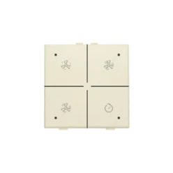 Ventilatiebediening met led voor Niko Home Control, cream
