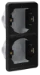 Doos voor montage in wand/plafond Switches & Sockets Niko Spuitwaterdichte tweevoudige verticale inbouwdoos voor twee functies, 761-74000