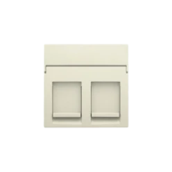 Centraalplaat data 2x RJ, cream