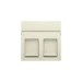 Onderdeel/centraalplaat communicatie-schakelmateriaal Switches & Sockets Niko Centraalplaatje voor 2 RJ outlets in een vlakke uitvoering. De centraalplaat bevat een transparant tekstveld waarin je eenvoudig iconen of teksten kan aanbrengen. Afwerkingskleu