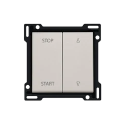 Afwerkingsset voor elektrisch gescheiden rolluikschakelaar, light grey
