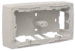 Opbouwbak inbouwschakelmateriaal Switches & Sockets Niko De tweevoudige opbouwdoos in Niko Original Light Grey  afwerking heeft tot doel om in bepaalde omstandigheden bvb door de dikte van de wanden, toch een inbouwfunctie te kunnen plaatsen. Kan voor all