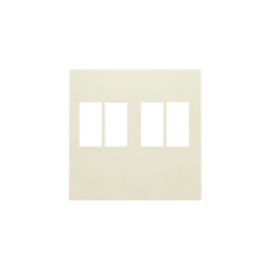 Afwerkingsset voor tweevoudige luidsprekeraansluiting, cream