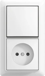 combinatie kv wis + plaat opb b-AP+ alpine wit