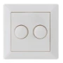 Bedieningselement /centraalplaat schakelmateriaal Schakelmateriaal EcoDim DUO DIM.KN CPL+AFD PL GIRA EN JUNG 9999232