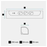 Contactdooscombinatie Legrand Legrand 049408