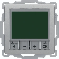 Therm. met display, berker Q.1/Q.3/Q.7, alulook