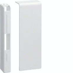 SL, eindstuk L/R voor goot 115 mm hoog, verkeerswit