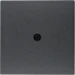 Onderdeel/centraalplaat communicatie-schakelmateriaal berker Hager Centraalstuk voor VDo-contactdoos en leidinguitgang, antraciet, mat, B 10191606