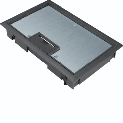 Scharnierdeksel E04 147x247mm zwart voor 8mm vloerafdekking