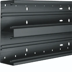 BR65 bodemprofiel, 68x210 mm dubbel, pvc, zwart
