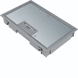 Scharnierdeksel E04 147x247mm grijs voor 5mm vloerafdekking